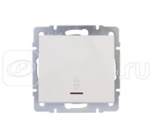 Механизм выключателя проходного 1-кл. СП Рейн IP20 с подсветкой бел. LEZARD 703-0288-114