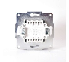Механизм выключателя проходного 2-кл. 1п СП Karina 10А IP20 черн. бархат LEZARD 707-4288-106