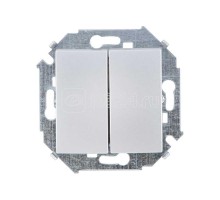 Механизм выключателя проходного 2-кл. СП Simon 15 16А IP20 винт. зажим алюм. Simon 1591397-033