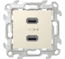 Механизм зарядного устройства розетка 2хUSB Simon24 сл. кость 2411096-031