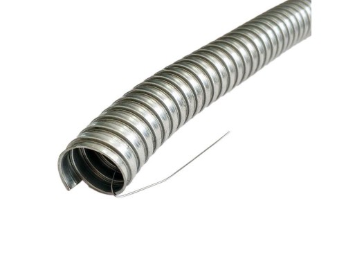 Металлорукав Р3-Ц 15 d15мм с протяжкой (уп.50м) ЗЭТАРУС zeta44902