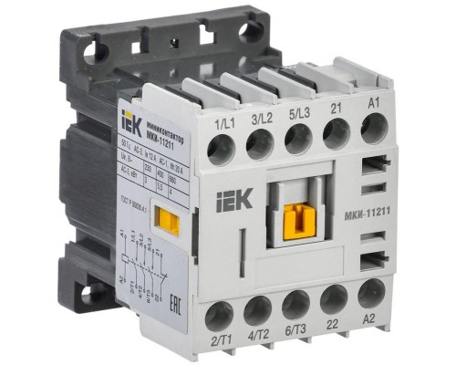 Миниконтактор МКИ-11211 12А 400В/АС3 1Н3 ИЭК KMM11-012-400-01