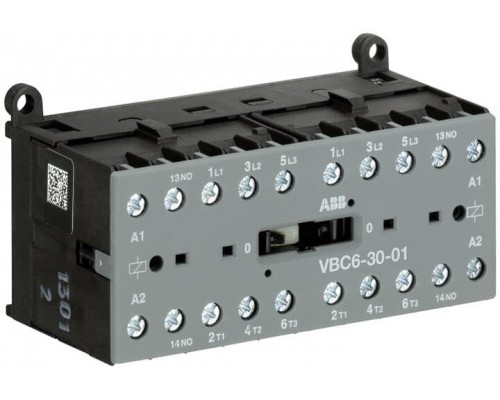 Миниконтактор реверсивный VBC6-30-01-01 9А(400В AC3) катушка 24В DС ABB GJL1213901R0011