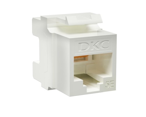 Модуль Keystone RJ45 CAT5E не экранированный 180град. бел. DKC RNK5EU180WH