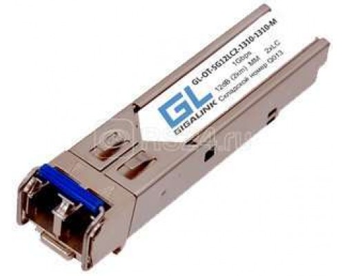 Модуль SFP 1Гбит/с два волокна MM 2xLC 1310нм 12дБ до 2км GIGALINK GL-OT-SG12LC2-1310-1310-M
