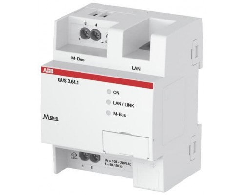 Модуль анализа QA/S3.64.1 энергопотребления M-Bus на 64 счетчика ABB 2CDG110227R0011