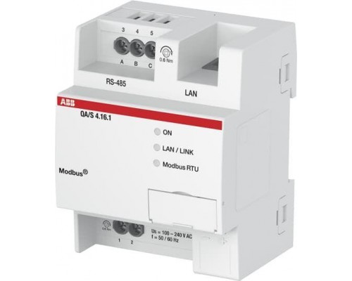Модуль анализа QA/S4.16.1 энергопотребления Modbus на 16 счетчиков ABB 2CDG110228R0011