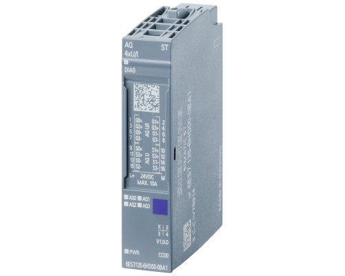 Модуль аналогового вывода SIMATIC ET 200SP AQ 4XU/I Siemens 6ES71356HD000BA1