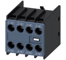 Модуль блок-контактов 4НО: 1НО 1НО 1НО 1НО для вспом. контактора и коммутац. электродвигателей S00-S2 Siemens 3RH29111FA40