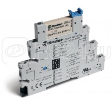 Модуль интерфейсный (сборка 34.51.7.012.0010 + 93.21.0.024) электромеханич. реле с таймером (мультифункциональные: AIDIGISW) 1CO 6А AgNi 12В AC/DC IP20 винт. клеммы FINDER 382100120060