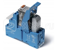 Модуль интерфейсный (сборка 55.34.9.012.0040 + 99.02.9.024.99 + 94.04SPA) электромеханич. реле 4CO 7А AgNi 12В DC IP20 винт. клеммы пластик. клипса LED + диод FINDER 583490120050SPB