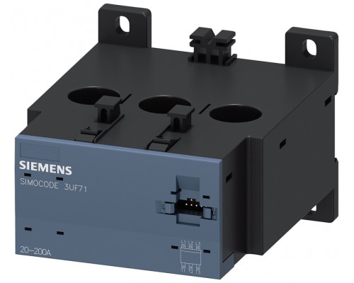 Модуль измерения тока диапазон уставок тока 20...200А 120мм сквозное подключение Siemens 3UF71031AA000