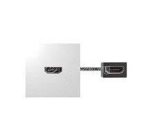 Модуль с адаптером проходной HDMI мама/мама бел. Simon 400 40001194-030