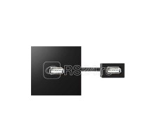 Модуль с адаптером проходной USB мама/мама черн. Simon 400 40001191-038