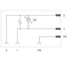 Модуль штекерный для электромагнитного клапана SACC-V-3CON-PG9/A-1L-SV 240В Phoenix Contact 1527935