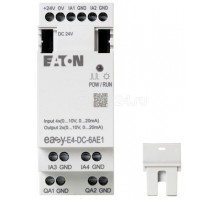 Модуль ввода/вывода EASY-E4-AC-16RE1 24В DC 4AI/2AO 0-10В/ 04-20мА 20 бит каждый канал настраивается EATON 197223