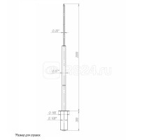 Молниеотвод 2м-К165/108 оцинк.+порошк. окраска Пересвет 00-004802