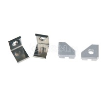 Набор аксессуаров UFE-N03 SILVER A POLYBAG для алюм. профиля крепеж. скобы 4 шт. сталь заглушки 4 шт. пластик серебр. Uniel UL-00000623