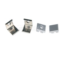 Набор аксессуаров UFE-N05 SILVER A POLYBAG для алюм. профиля крепеж. скобы 4 шт. сталь заглушки 4 шт. пластик серебр. Uniel UL-00000625