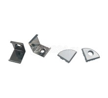 Набор аксессуаров UFE-N06 SILVER A POLYBAG для алюм. профиля крепеж. скобы 4 шт. сталь заглушки 4 шт. пластик серебр. Uniel UL-00000626