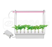 Набор для гидропоники Минисад AQUA ULT-P44A-10W/SPSB IP40 AQUA WHITE светильник для растений светодиодный с подставкой и компрессором спектр для рассады и цветения бел. Uniel UL-00004496
