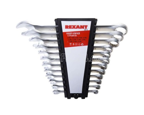 Набор ключей комбинированных 6-22мм 12 предметов Rexant 12-5842