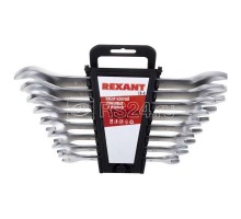 Набор ключей рожковых 8-24мм 8 предметов Rexant 12-5844