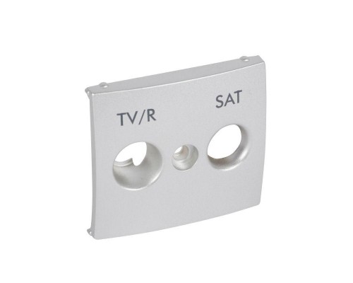 Накладка TV-FM-SaT Valena алюм. Leg 770186