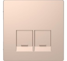 Накладка центральная Merten D-Life для 2мод. разъемов пол. для надписи SE SD шампань SchE MTN4572-6051