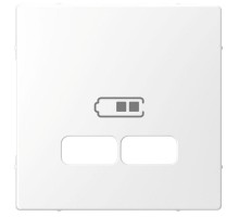 Накладка центральная Merten D-Life для механизма USB 2.1А SD бел. лотос SchE MTN4367-6035