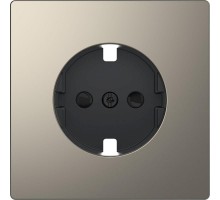 Накладка центральная Merten D-Life для механизма розетки SD никель SchE MTN2330-6050