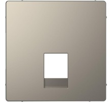 Накладка центральная Merten D-Life для розетки 2-м RJ11/RJ12 SD никель SchE MTN4215-6050