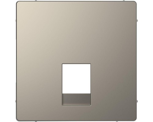 Накладка центральная Merten D-Life для розетки 2-м RJ11/RJ12 SD никель SchE MTN4215-6050