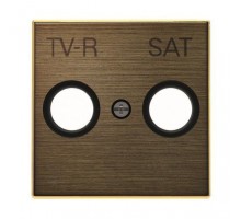 Накладка для TV-R-SAT розетки SKY античная латунь ABB 2CLA855010A1201