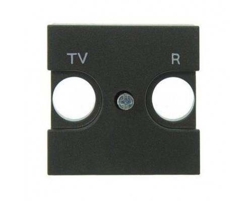 Накладка для TV-R розетки 2мод. Zenit антрацит ABB 2CLA225080N1801