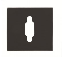 Накладка для механизма VGA SKY черн. бархат ABB 2CLA855550A1501