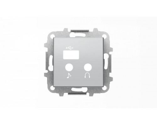 Накладка для механизма медиа-комбайна арт.9368.3 SKY серебристый алюм. ABB 2CLA856830A1301