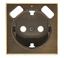 Накладка для розетки SCHUKO с 2хUSB ЗУ арт.8188.3 SKY античная латунь ABB 2CLA858830A1201
