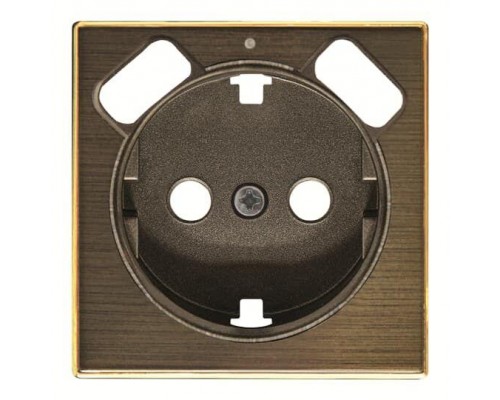 Накладка для розетки SCHUKO с 2хUSB ЗУ арт.8188.3 SKY античная латунь ABB 2CLA858830A1201