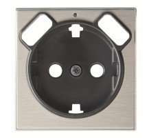 Накладка для розетки SCHUKO с 2хUSB ЗУ арт.8188.3 SKY нерж. сталь ABB 2CLA858830A1401