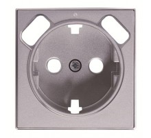 Накладка для розетки SCHUKO с 2хUSB ЗУ арт.8188.3 SKY серебр. ABB 2CLA858830A1301