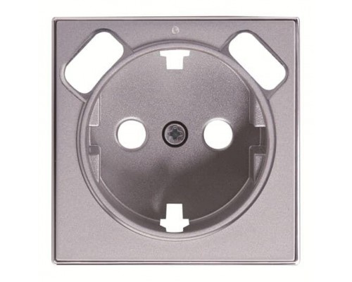 Накладка для розетки SCHUKO с 2хUSB ЗУ арт.8188.3 SKY серебр. ABB 2CLA858830A1301