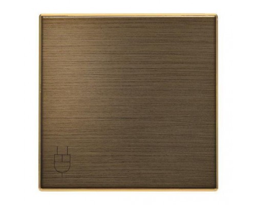 Накладка для розетки SCHUKO с крышкой SKY античная латунь ABB 2CLA858810A1201