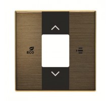 Накладка контроллера фанкойлов free@home SKY CP-RTC-FC-85OE латунь античная ABB 2CLA855420A1201