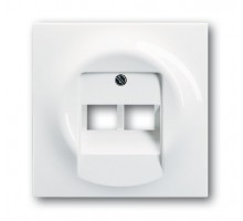 Накладка розетки инф. 2-м Impuls а. бел. ABB 2CKA001753A9004