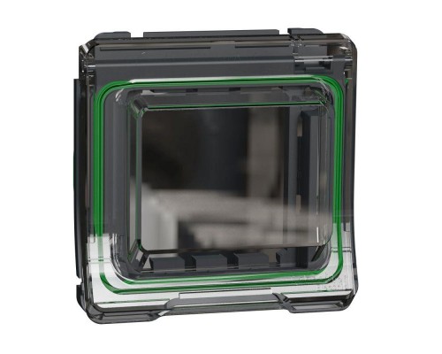 Накладка с крышкой MUREVA S для механизмов Unica New/Altira антрацит IP55 SchE MUR35110