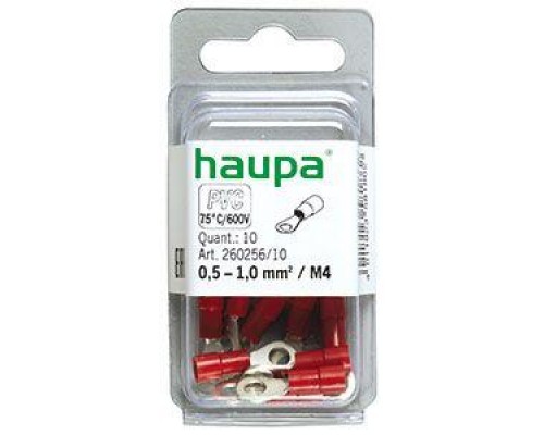 Наконечник изол. НКИ 0.25-1.5 M4 (уп.10шт) HAUPA 260256/10