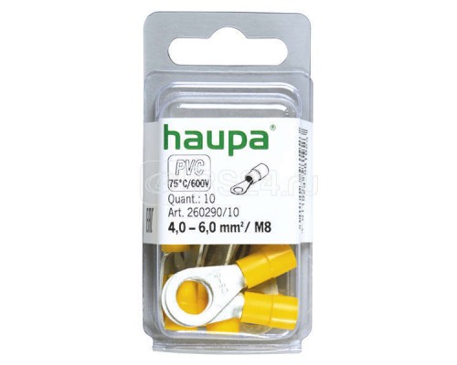 Наконечник изол. НКИ 2.5-6 M9 (уп.10шт) HAUPA 260290/10