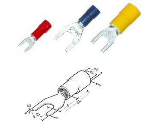 Наконечник изол. НВИ 0.25-1.5 M3 (уп.100шт) HAUPA 260700