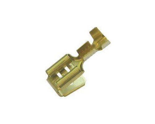 Наконечник изол. штыревой плоский 0.5-1.0/6.3х0.8 (уп.200шт) HAUPA 280080